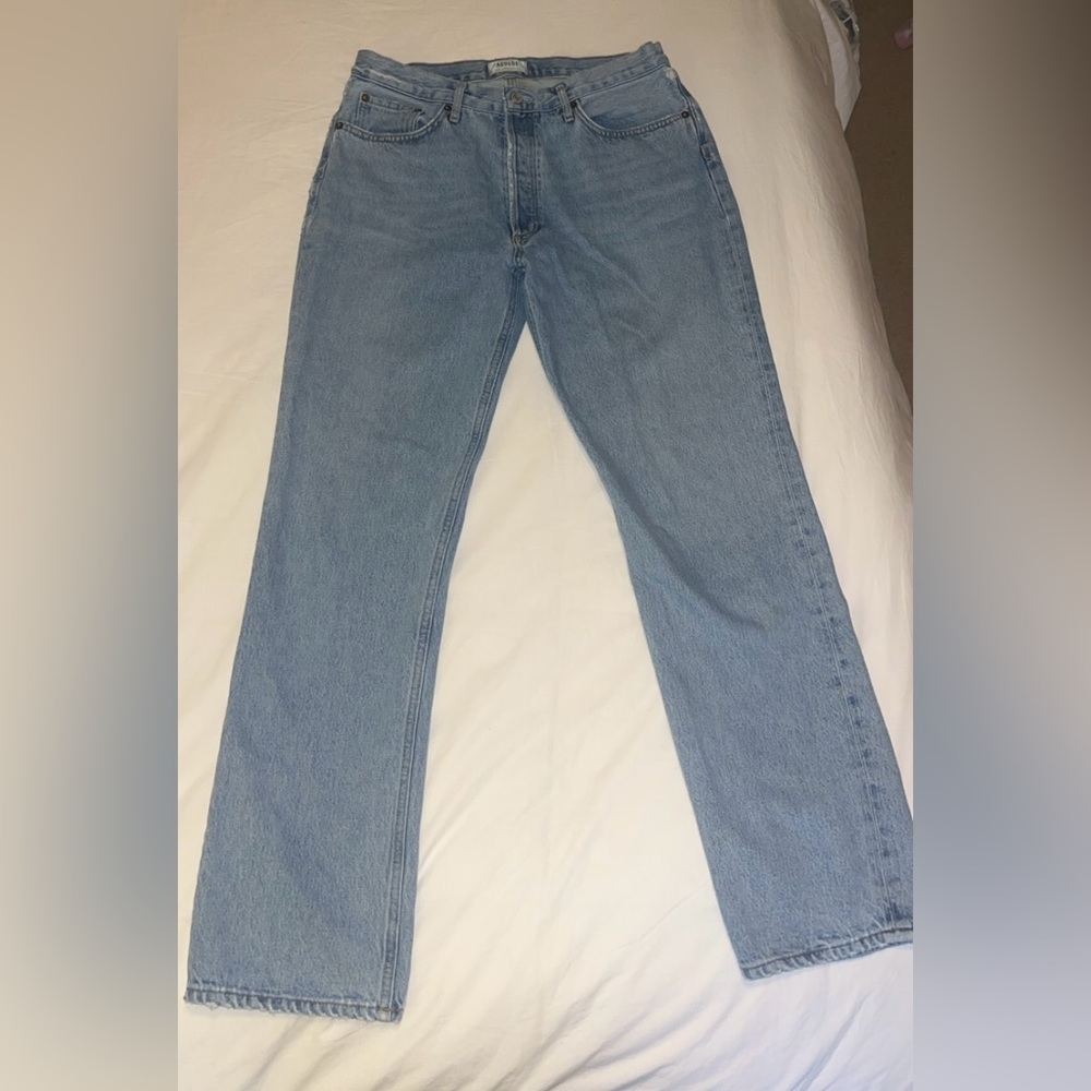 AGOLDE Lana straight in Riptide sz 30